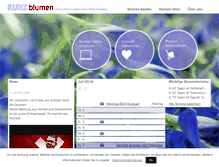 Tablet Screenshot of kurz-blumen.de